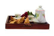 Wooden Breakfast Tray, Serving Tray, Dinner Tray In Maple Finish
