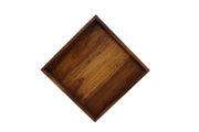 Solid Wood Breakfast Tray, Serving Tray, Dinner Tray, Tea Tray In Brown Finish