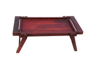 Solid Wood Foldable Breakfast Tray, Serving Tray, Dinner Tray