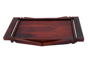 Solid Wood Foldable Breakfast Tray, Serving Tray, Dinner Tray