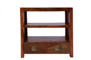 Wooden Shoe Rack with Drawers in Provincial Teak Finish