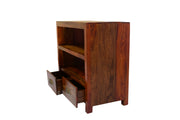 Wooden Shoe Rack with Drawers in Provincial Teak Finish