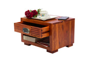 Solid Wood Bedside Table With 1 Drawer