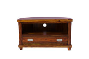 Wooden Tv Cabinet for Living Room & Hall in Provincial Teak Finish
