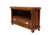 Wooden Tv Cabinet for Living Room & Hall in Provincial Teak Finish