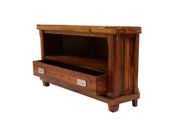 Wooden Tv Cabinet for Living Room & Hall in Provincial Teak Finish