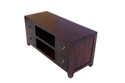 Solid Wood Tv Unit for Living Room in Walnut Finish