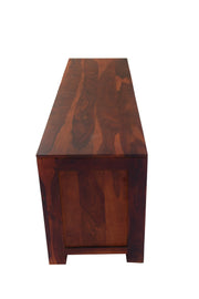 Solid Wood Tv Cabinet With 3 Drawers For Living Room