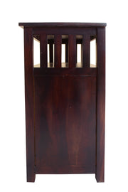 Solid Wood Bookshelves with 2 Door Book Storage in Walnut Finish