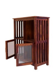 Solid Wood Book shelf With 2 Door for Living Room