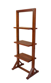 Solid Wood Open Bookshelf Furniture for Living Room