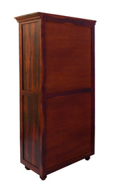 Solid Sheesham Wood Wardrobe With 2 Door & 2 Drawer