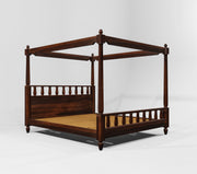 Wooden Queen Size Poster Bed for Bedroom