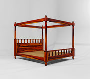 Wooden Queen Size Poster Bed for Bedroom