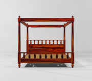 Wooden Queen Size Poster Bed for Bedroom