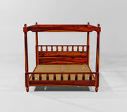 Wooden Queen Size Poster Bed for Bedroom