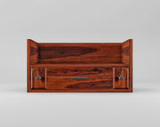 Wooden Wall Mounted Temple with Drawer for Home & Temple Space