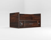 Wooden Wall Mounted Temple with Drawer for Home & Temple Space