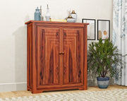 Wooden Shoe Rack with Cabinet Storage for Living Room