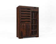 Solid Wood Shoe Rack with Cabinet Storage for Living Room