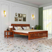 Wooden Queen Size Bed without Storage for Bedroom