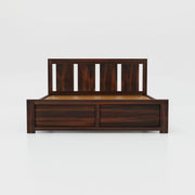 Solid Wood Queen Size Bed Without Storage for Bedroom