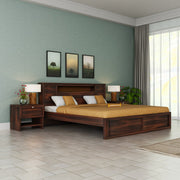 Wooden Queen Size Bed without Storage for Bedroom