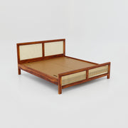 Wooden King Size Bed Without Storage for Bedroom