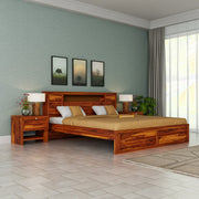 Wooden Queen Size Bed without Storage for Bedroom