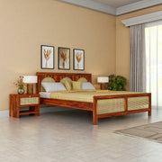 Wooden King Size Bed Without Storage