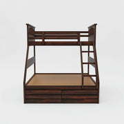 Solid Wood Double Bunk Bed for Bedroom