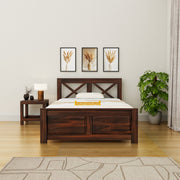 Wooden Single Bed for Bedroom & Living Room