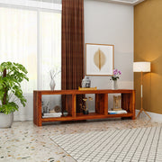 Solid Wood Tv Unit for Living Room in Provincial Finish