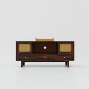 Solid Wood TV Unit with Drawers Storage for Living Room