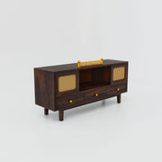 Solid Wood TV Unit with Drawers Storage for Living Room