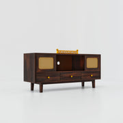 Solid Wood TV Unit with Drawers Storage for Living Room