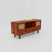 Solid Wood TV Unit with Drawers Storage for Living Room