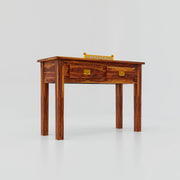 Solid Wood Console table With 2 drawer In Honey Finish