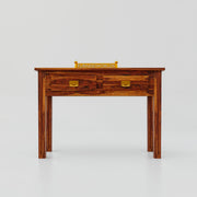 Solid Wood Console table With 2 drawer In Honey Finish
