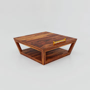 Solid Wood Coffee Table for Living Room In Natural Finish