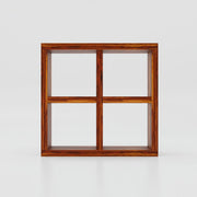 Wooden Open Bookshelf For Book Storage in Maple Finish