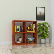 Wooden Open Bookshelf For Book Storage in Maple Finish