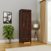 Solid Wood Wardrobe for Bedroom & Home in Honey Finish