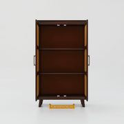 Mango Wood Wardrobe with Cabinet Storage for Bedroom