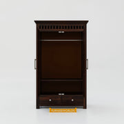 Solid Sheesham Wood Wardrobe with Drawers Storage for Bedroom