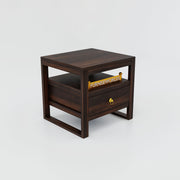 Solid Wood Bedside Table with Drawers
