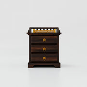 Wooden Bedside Table with Drawers