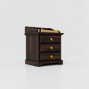Wooden Bedside Table with Drawers