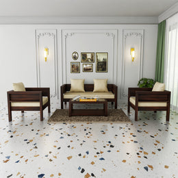 Solid Wood 5 Seater Sofa Set for Living Room & Home