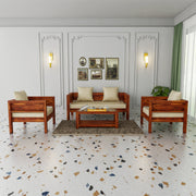 Solid Wood 5 Seater Sofa Set for Living Room & Home